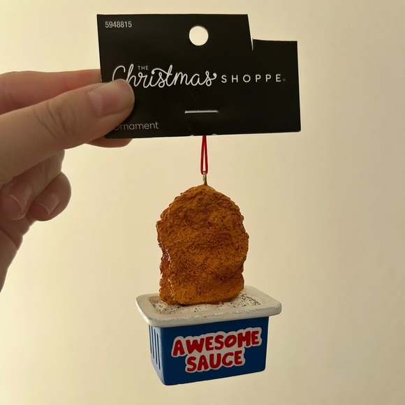 “Awesome Sauce” Chicken Nugget Ornament (NWT – The Christmas Shoppe) - Picture 1 of 7